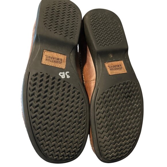 Johnston & Murphy Men's Locklin Woven Sheep Skin Leather Loafers Brown size 8 - Picture 7 of 7
